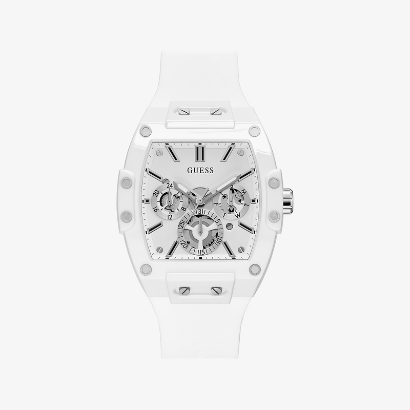 Guess Watches Men's White Silicone Watch, Quartz | Gw0203g2 by i-watch