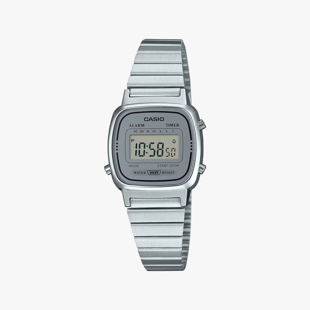 Casio Unisex Stainless Steel & Resin Watch, Digital | La670wa-7df by i-watch