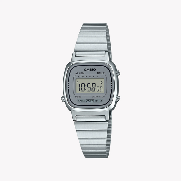 Casio Unisex Stainless Steel & Resin Watch, Digital | La670wa-7df by i-watch
