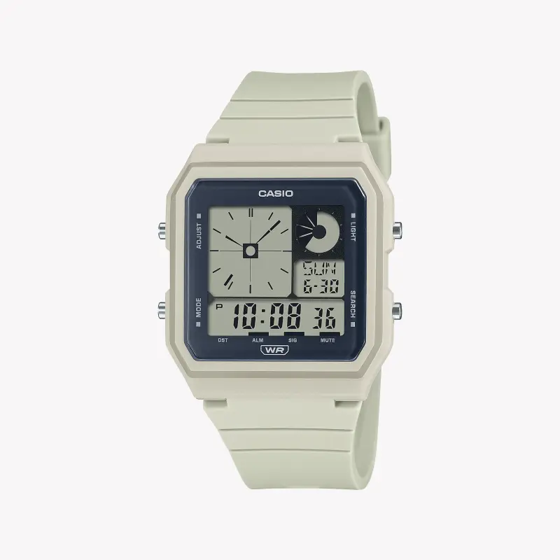 Casio Men's White Resin Watch, Quartz Dial | Lf-20w-8aef
