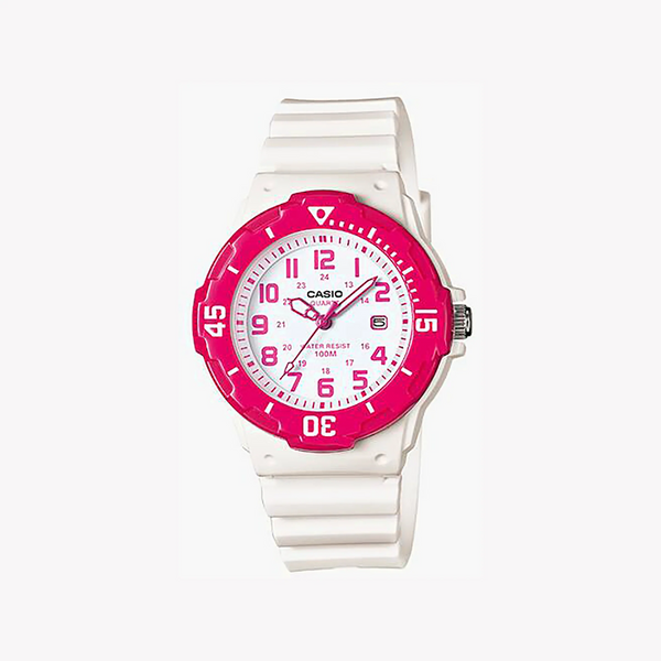 Casio Lrw-200h-4bvdf Adventure Time - Women's Sporty Chic White Resin Digital Watch by i-watch