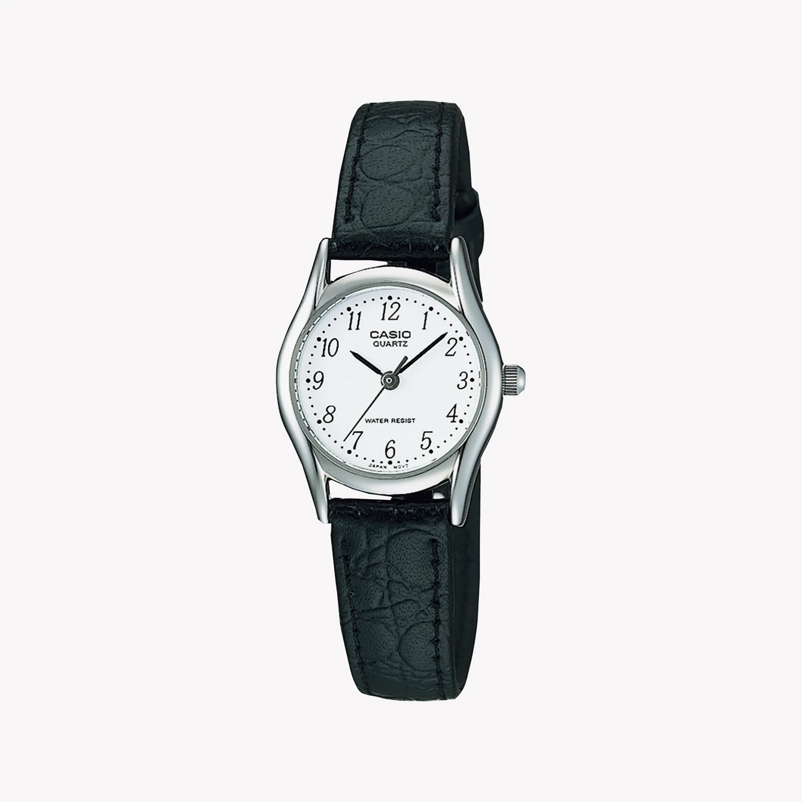 Casio Women's Silver/Black Leather Watch | Ltp-1094e-7brdf by i-watch