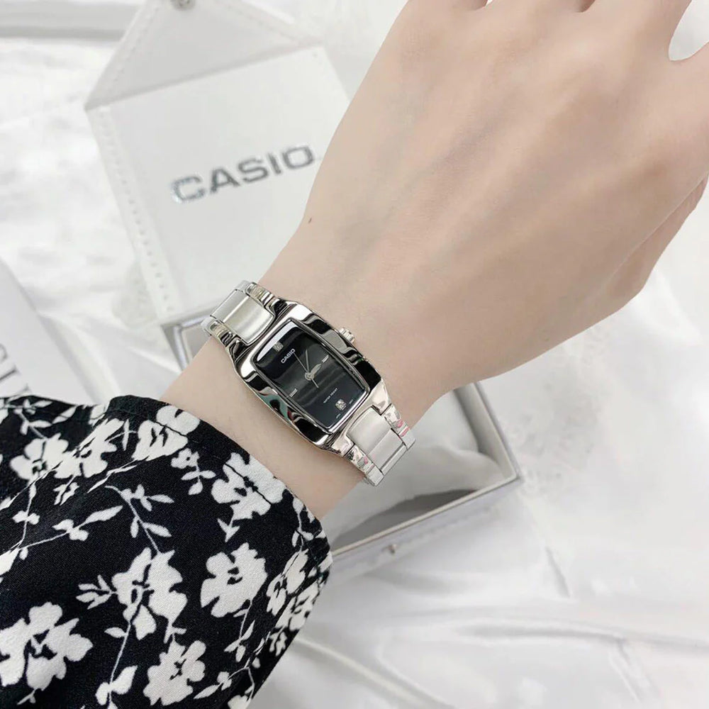 Casio Ltp-1165a-1c2df - Elegantly Sporty Women's Watch With Stunning Silver Finish by i-watch