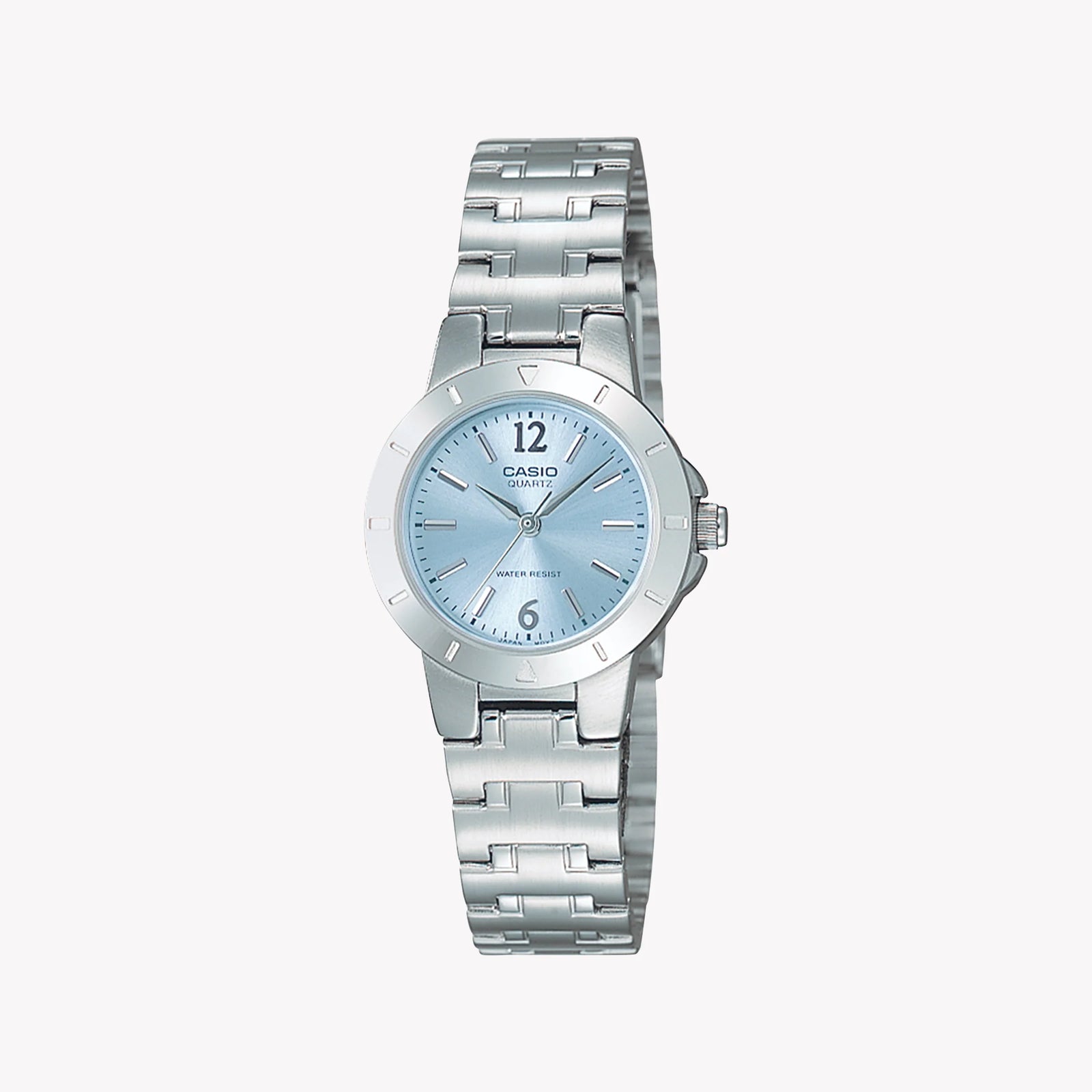 CASIO Women's Silver Stainless Steel Watch, Blue Dial | LTP-1177PA-2ADF by i-watch