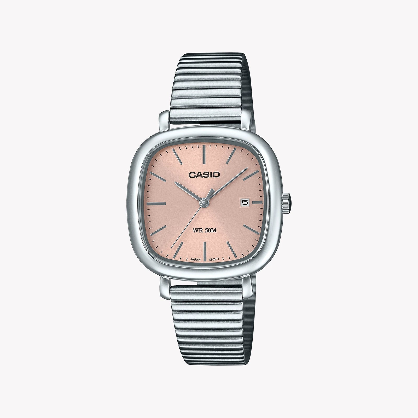 CASIO Women's Stainless Steel Pink Dial Watch | LTP-B166D-4AVEF by i-watch