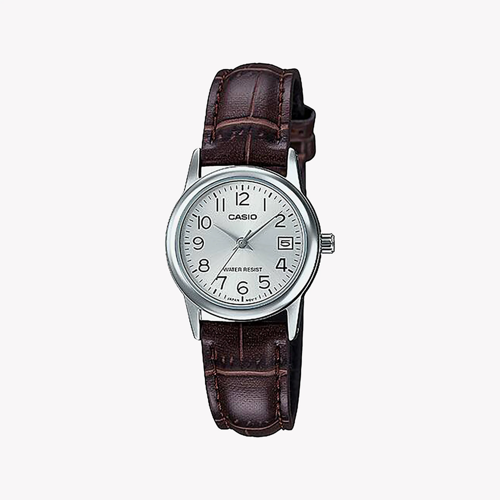 Casio Ltp-V002l-7b2udf Elegant Timepiece - Stylish Women's Watch With Leather Band And Date Display by i-watch