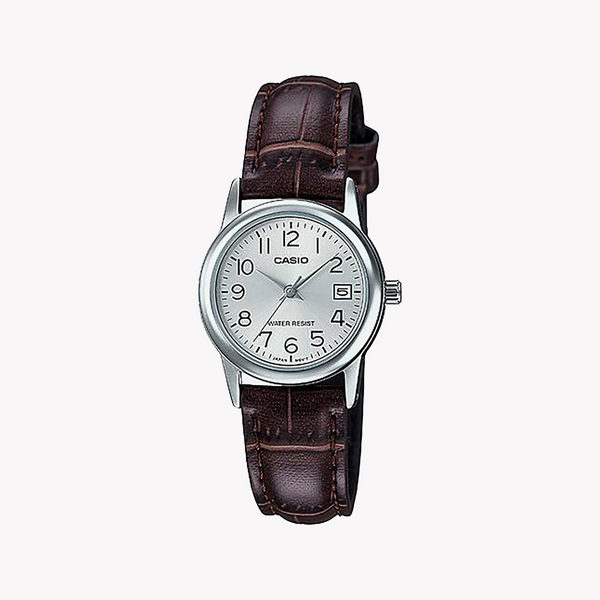 Casio Ltp-V002l-7b2udf Elegant Timepiece - Stylish Women's Watch With Leather Band And Date Display by i-watch