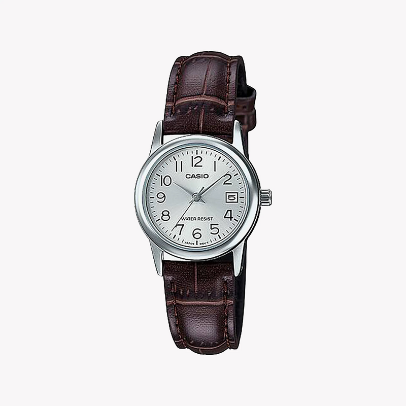 Casio Ltp-V002l-7b2udf Elegant Timepiece - Stylish Women's Watch With Leather Band And Date Display by i-watch