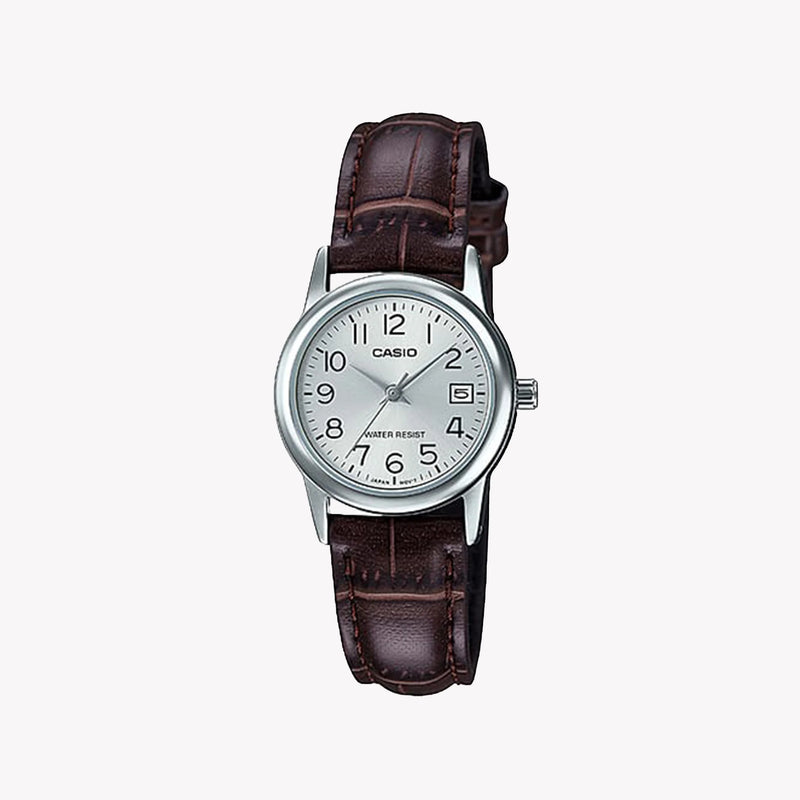 Casio Ltp-V002l-7b2udf Elegant Timepiece - Stylish Women's Watch With Leather Band And Date Display by i-watch