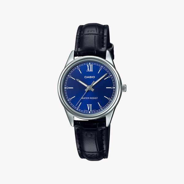 Casio Women's Silver Watch, Blue Dial | Ltp-V005l-2budf by i-watch