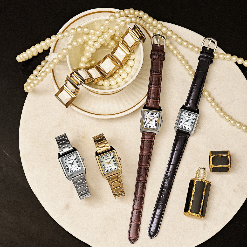 Casio Women's Silver Stainless Steel Watch, Silver Dial | Ltp-V007d-7budf