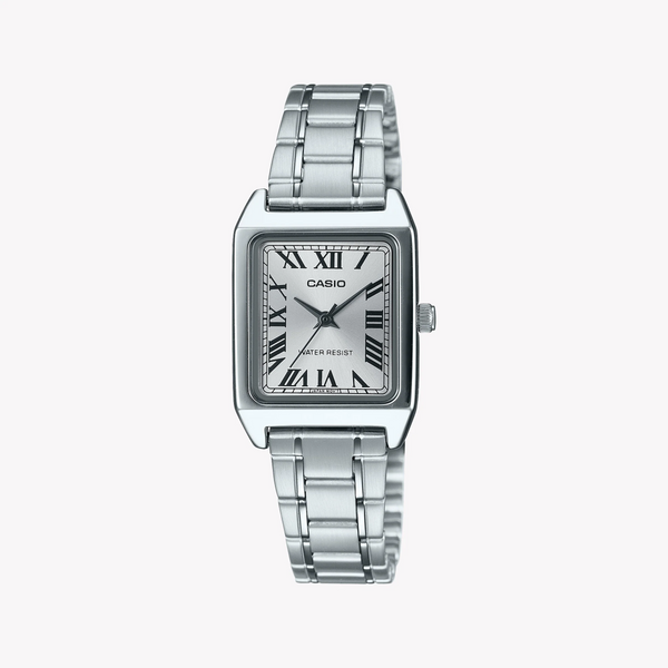 Casio Women's Silver Stainless Steel Watch, Silver Dial | Ltp-V007d-7budf by i-watch
