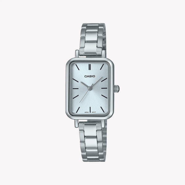 Casio Women's Silver Stainless Steel Watch, Silver Dial | Ltp-V009d-2eudf by i-watch