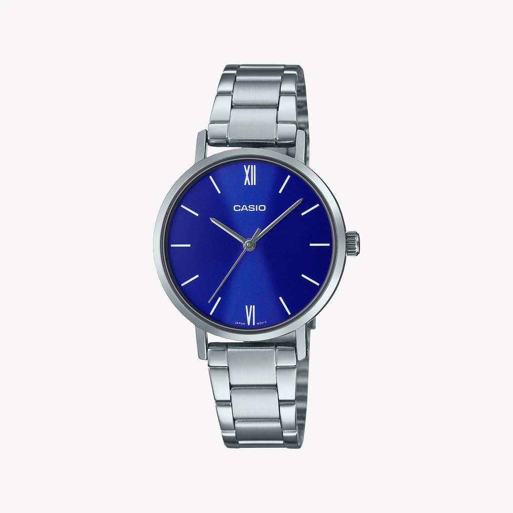 Casio Ltp-Vt02d-2audf Chic Versatility - Elegant & Sporty Women's Watch With Stainless Steel Band by i-watch