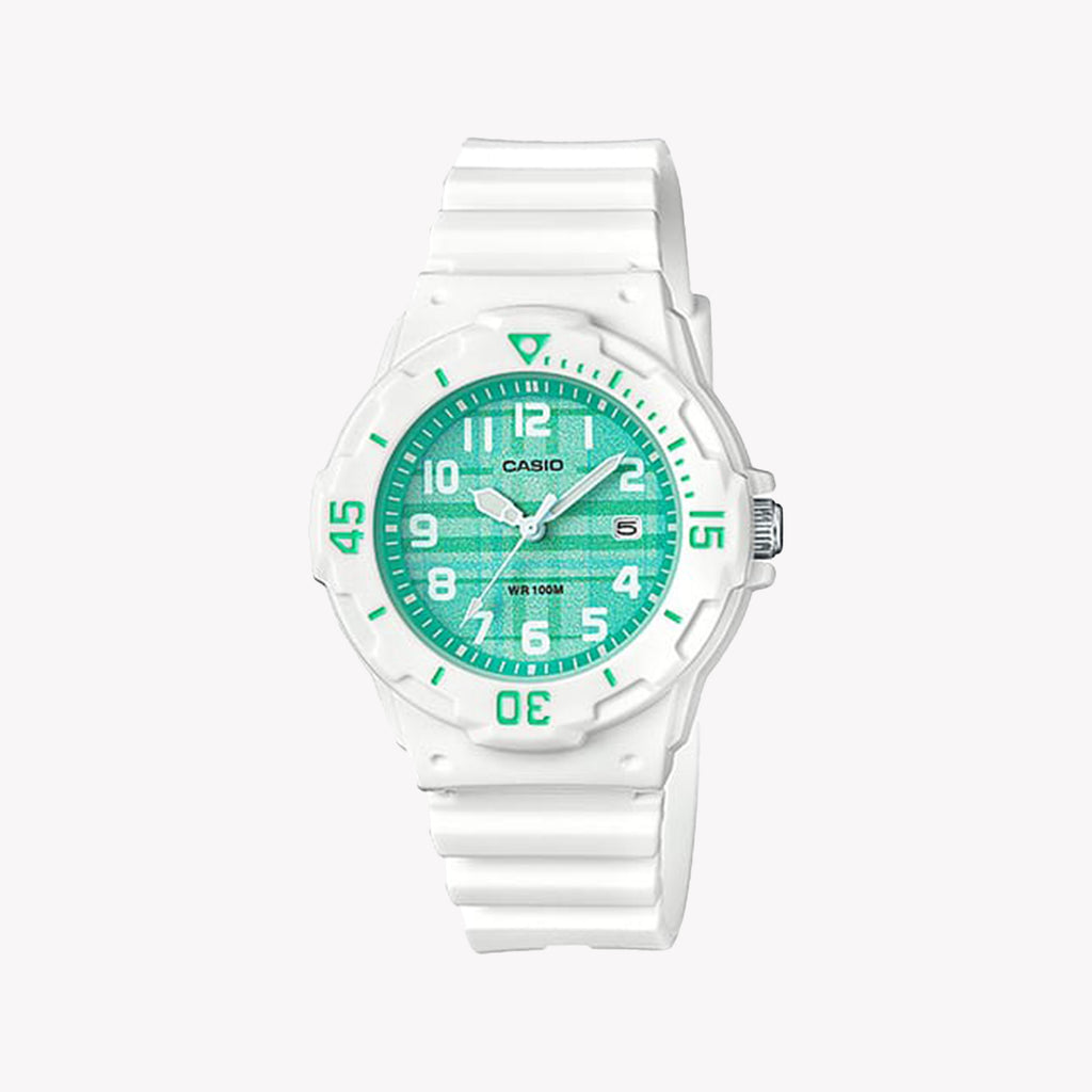 Casio Women's White Resin & Green Dial | Lwr-200h-3cvdf Watch
