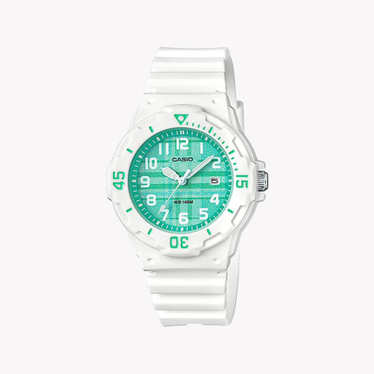 Casio Women's White Resin & Green Dial | Lwr-200h-3cvdf Watch