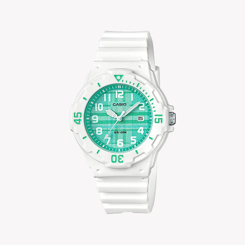 Casio Women's White Resin & Green Dial | Lwr-200h-3cvdf Watch by i-watch