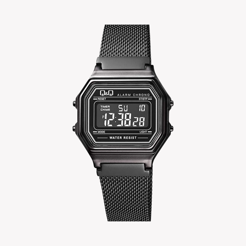 Q&Q Women's Black Watch, Grey Digital Dial | M173J029Y