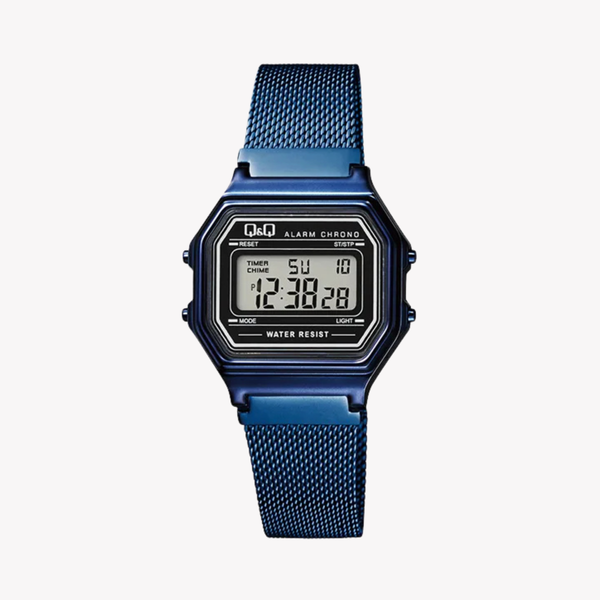Q&Q Unisex Blue Watch, Black Digital Dial | M173J031Y