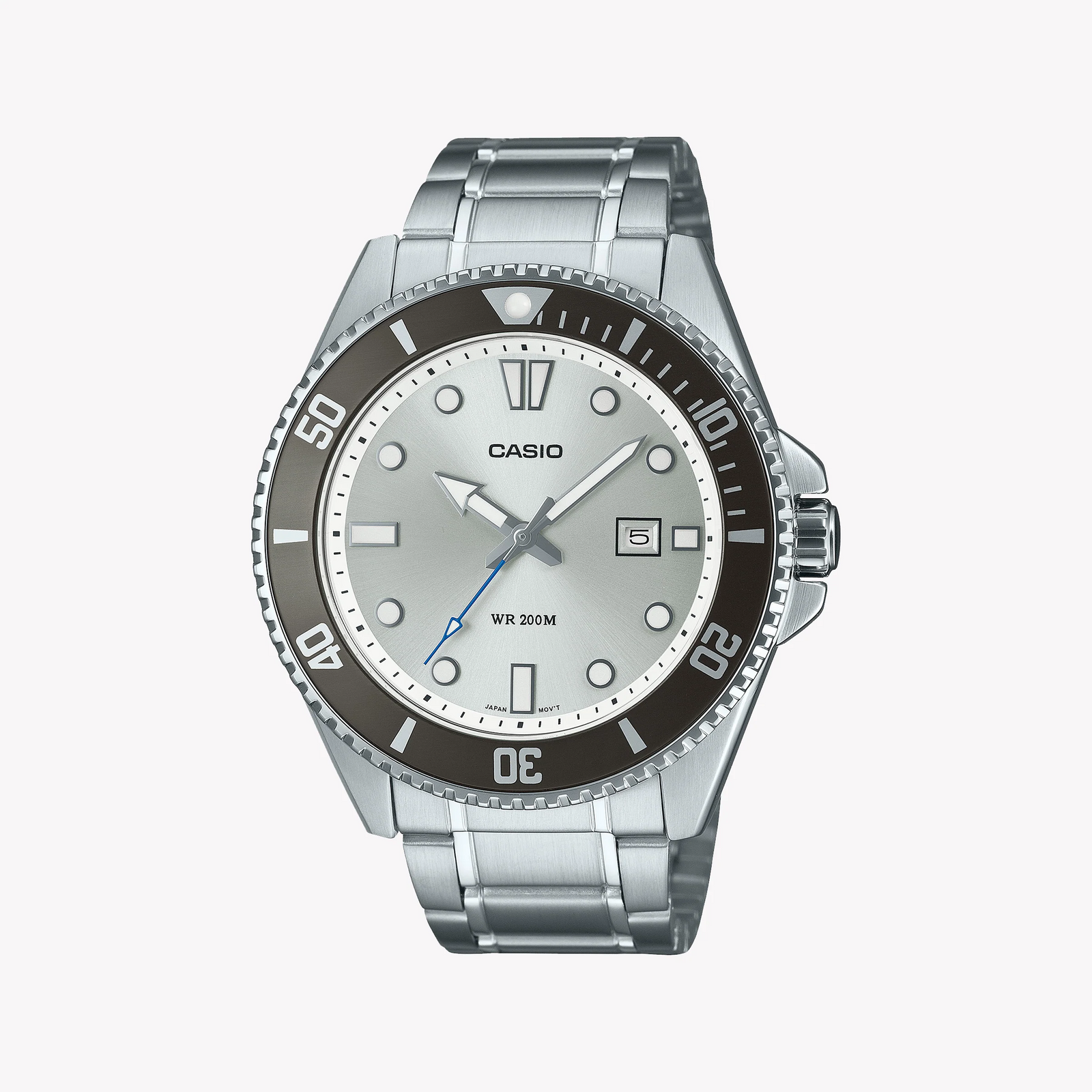 Casio Men's Stainless Steel Watch, White Dial | Mdv-107d-7avdf by i-watch