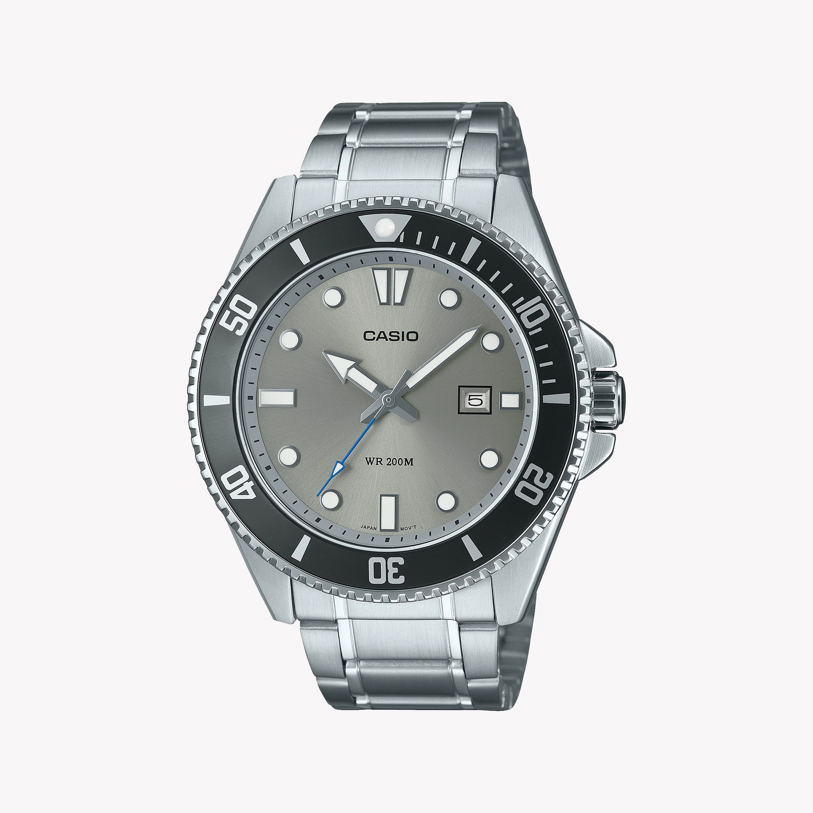 Casio Men's Stainless Steel Watch, Grey Dial | Mdv-107d-8avdf by i-watch