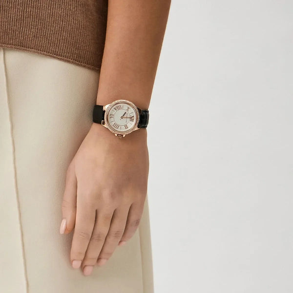 MICHAEL KORS Women's Pink Leather/Black Stainless Steel Watch | MK2962 by i-watch