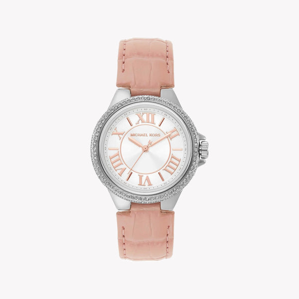 Michael Kors Women's Silver/Pink Leather/SS Watch | MK2963 by i-watch