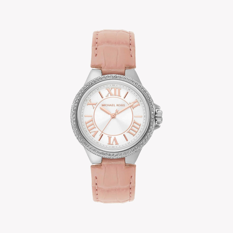 Michael Kors Women's Silver/Pink Leather/SS Watch | MK2963 by i-watch