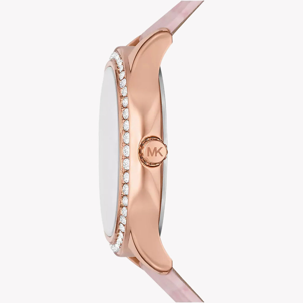 Michael Kors Women's Pink Leather Watch, Rose Gold | Mk4820 by i-watch