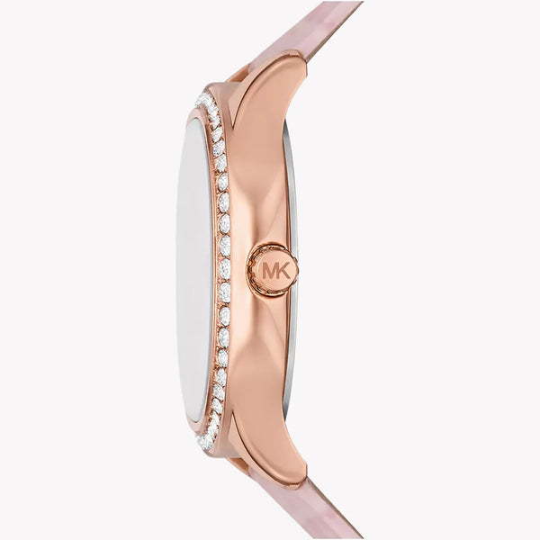 Michael Kors Women's Pink Leather Watch, Rose Gold | Mk4820 by i-watch