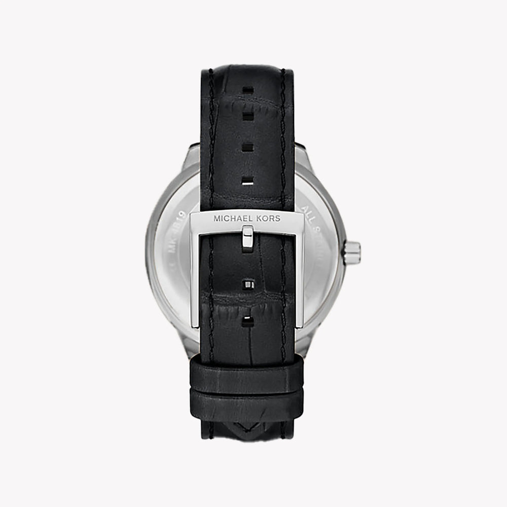 Michael Kors Women's Silver/Black Leather Watch | Mk4821 by i-watch