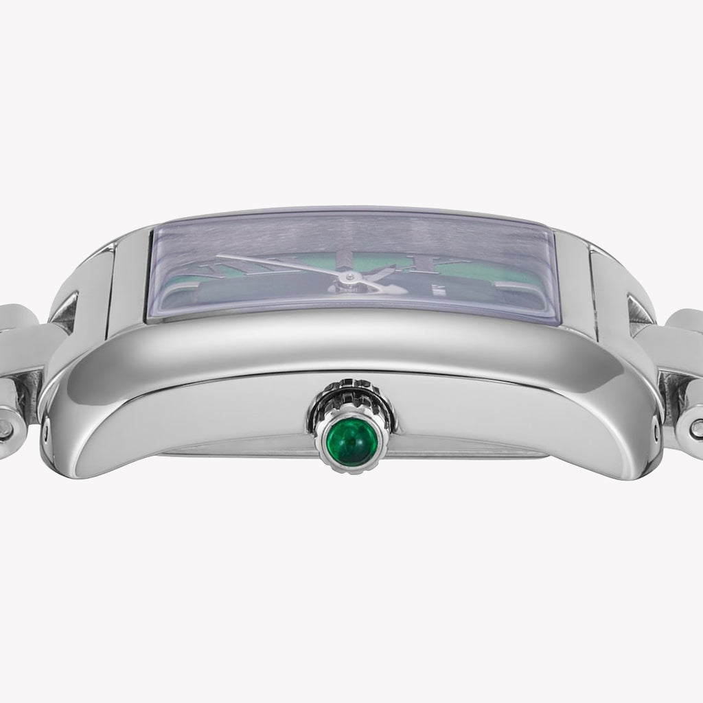 Michael Kors Women's Silver & Green Watch | Mk4832