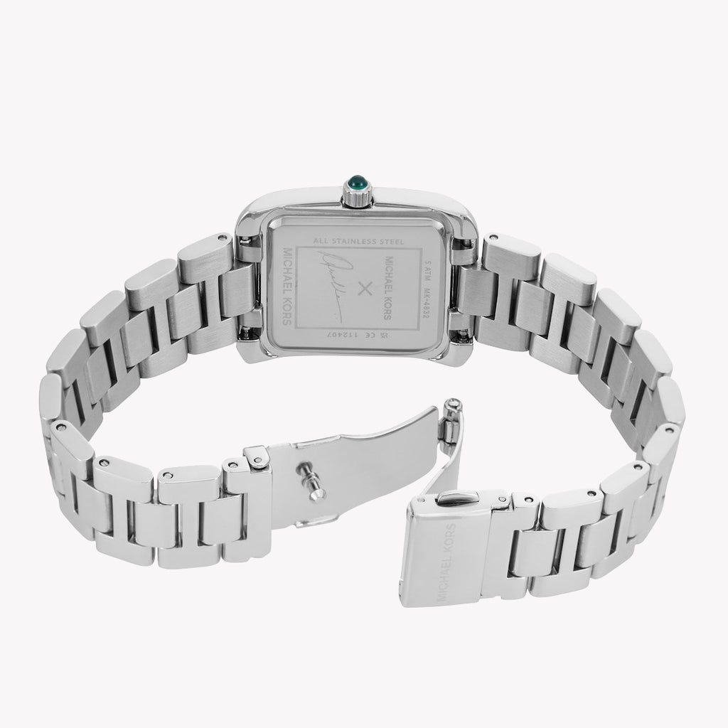Michael Kors Women's Silver & Green Watch | Mk4832