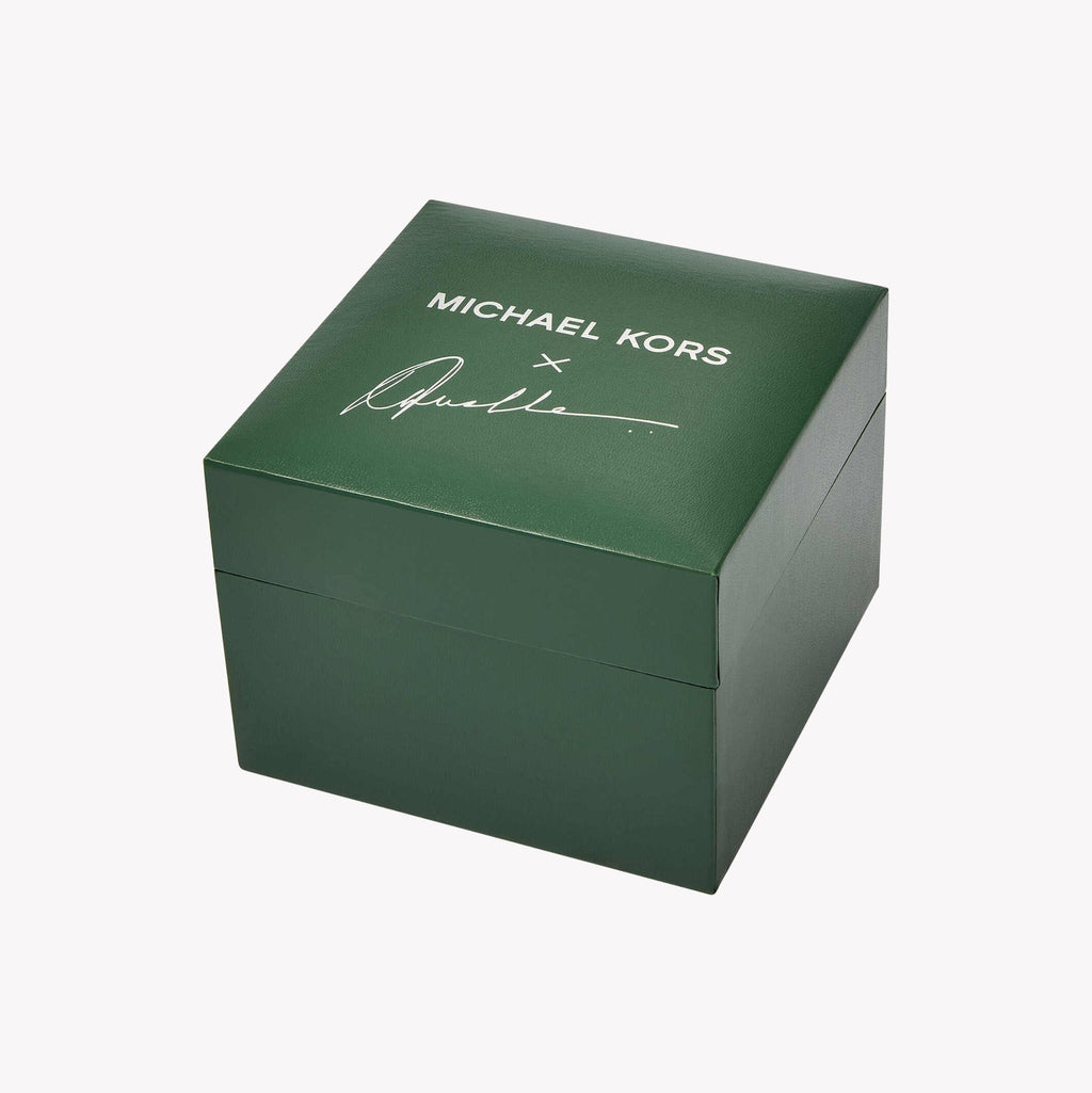 Michael Kors Women's Silver & Green Watch | Mk4832