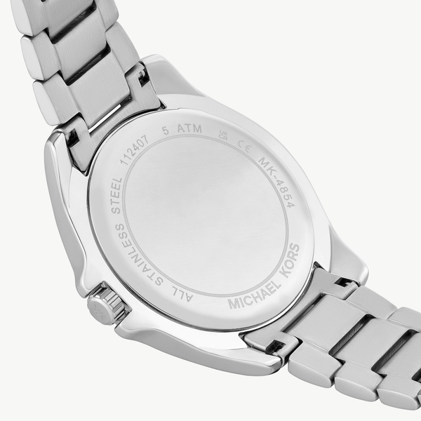 Michael Kors Kacie Quartz Rose Gold Dial Silver Stainless Steel Women's Watch MK4854