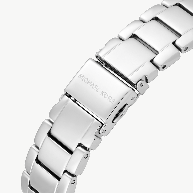Michael Kors Kacie Quartz Rose Gold Dial Silver Stainless Steel Women's Watch MK4854