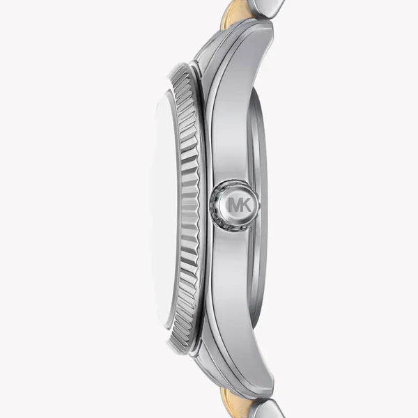 Michael Kors Women's Silver & Gold Watch, Dark Blue Dial | Mk4865 by i-watch
