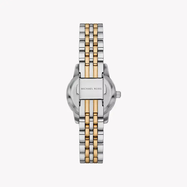Michael Kors Women's Silver & Gold Watch, Dark Blue Dial | Mk4865 by i-watch