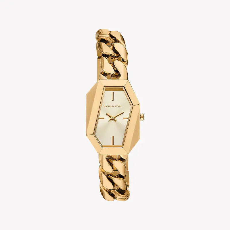Michael Kors Women's Gold Stainless Steel Watch, Gold Dial | Mk4878