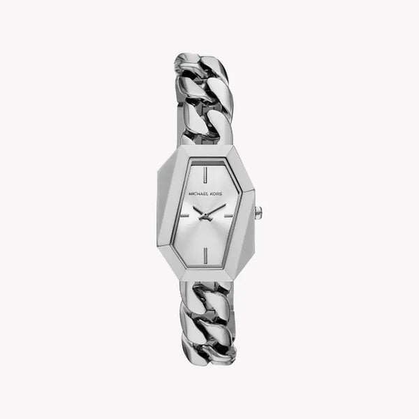 Michael Kors Women's Silver & Black Watch, Stainless Steel | Mk4879 by i-watch