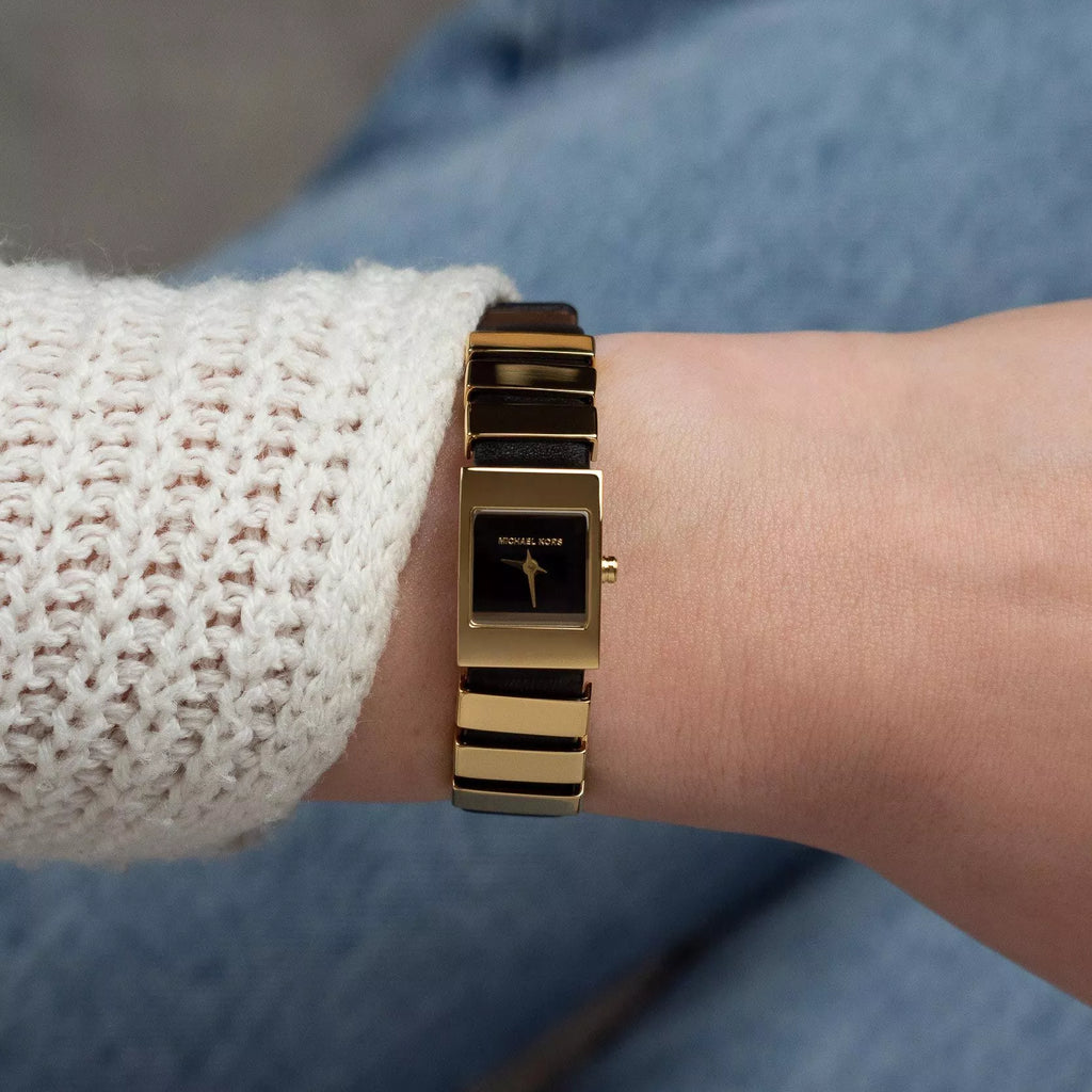 Michael Kors Women's Black/Gold Watch | Mk4887