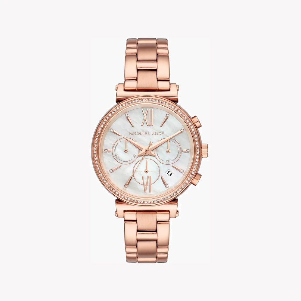 Michael Kors Women's Rose Gold Watch, White Dial | Mk6576 by i-watch