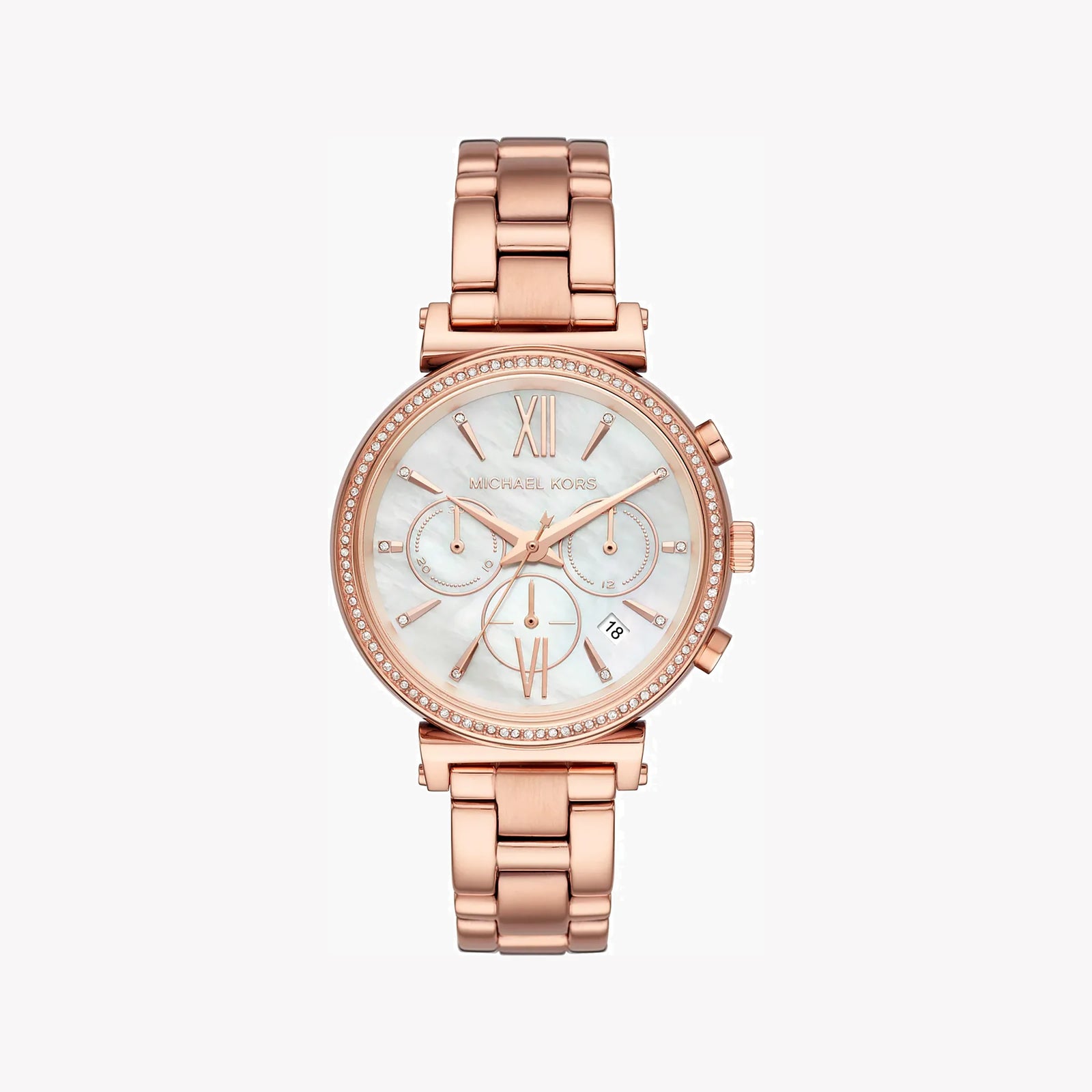 Michael Kors Women's Rose Gold Watch, White Dial | Mk6576 by i-watch