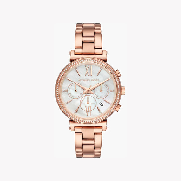 Michael Kors Women's Rose Gold Watch, White Dial | Mk6576 by i-watch