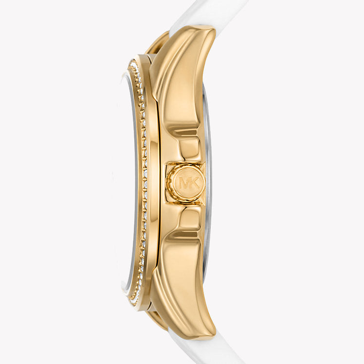 Michael Kors Women's Gold/White Silicone | Mk7372