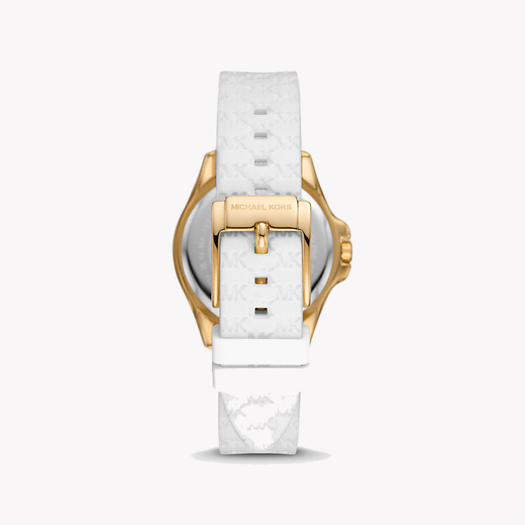 Michael Kors Women's Gold/White Silicone | Mk7372