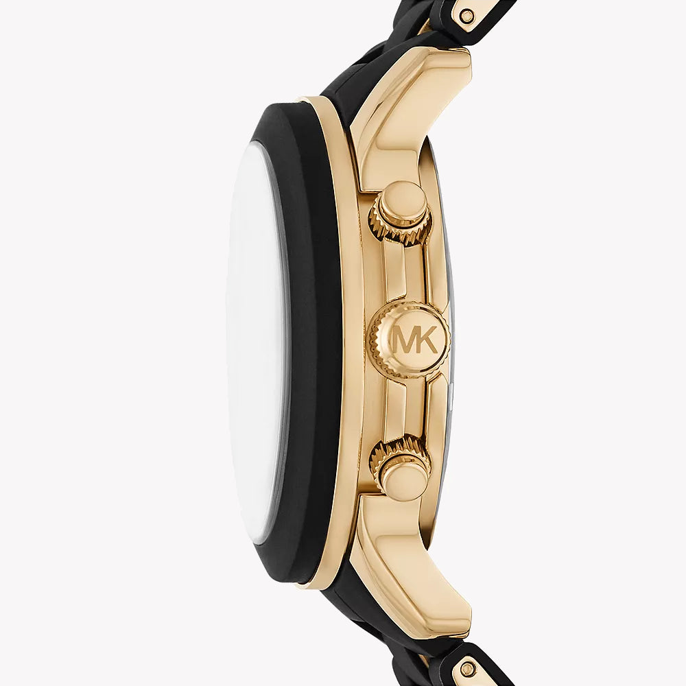 Michael Kors Women's Gold Stainless Steel, Black Dial | Mk7385