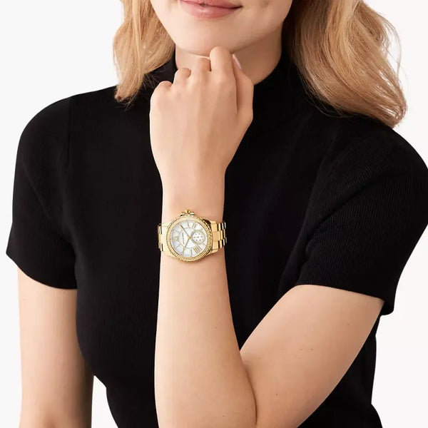 Michael Kors Women's Gold Watch, White Dial | Mk7401 by i-watch