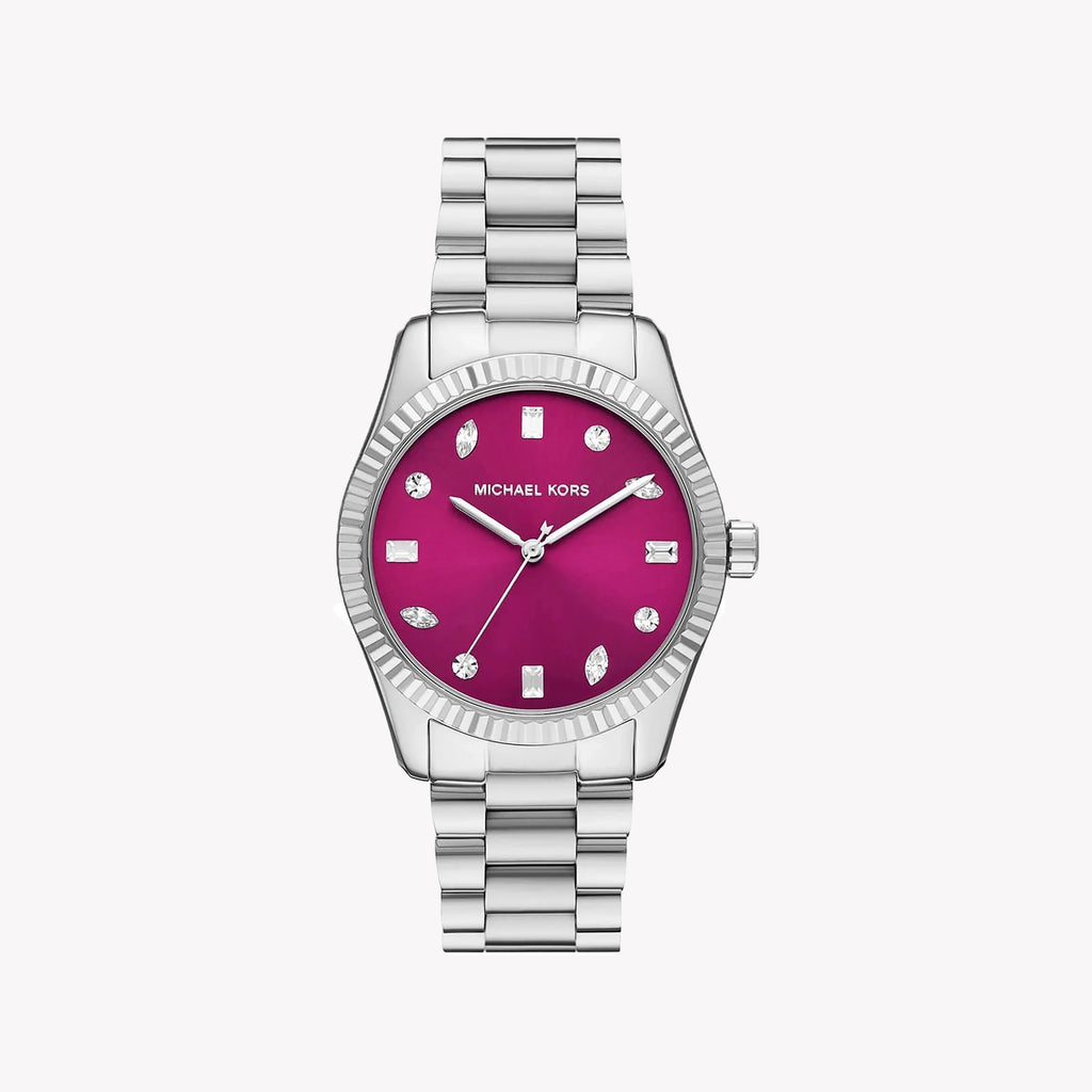 MICHAEL KORS Women's Stainless Steel Pink Dial Watch | MK7443