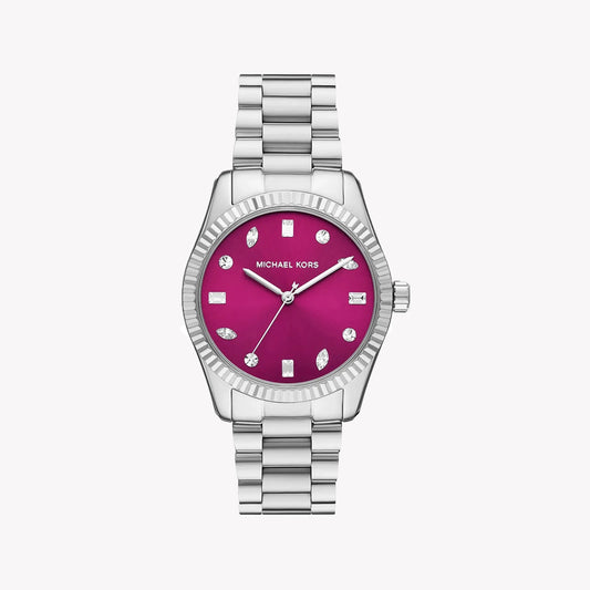 MICHAEL KORS Women's Stainless Steel Pink Dial Watch | MK7443